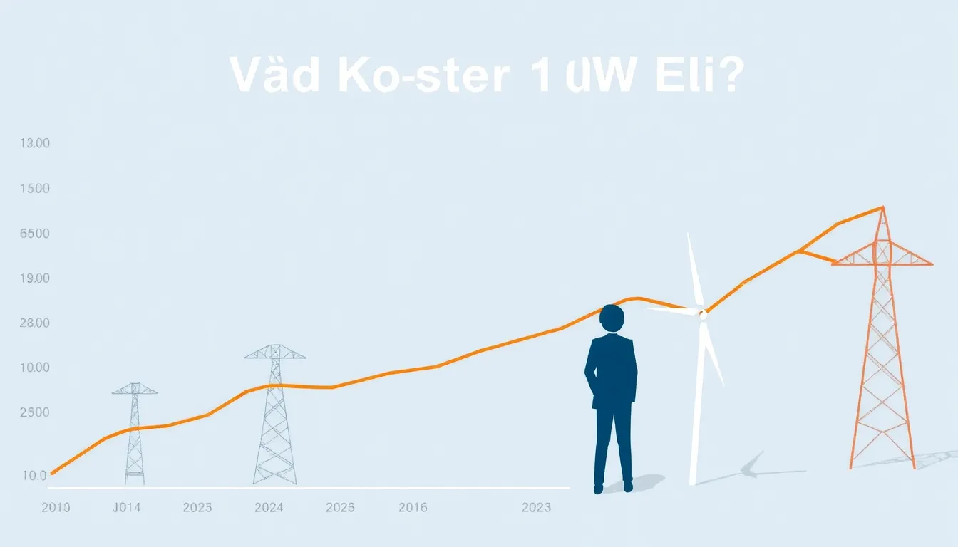 Illustration af Hvad koster 1 kwh el 2022