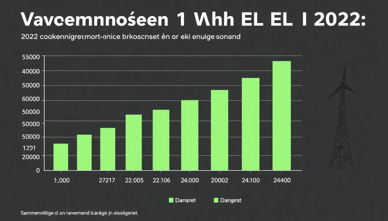 Illustration af Hvad koster 1 kwh el i 2022? Sammenlign priser her