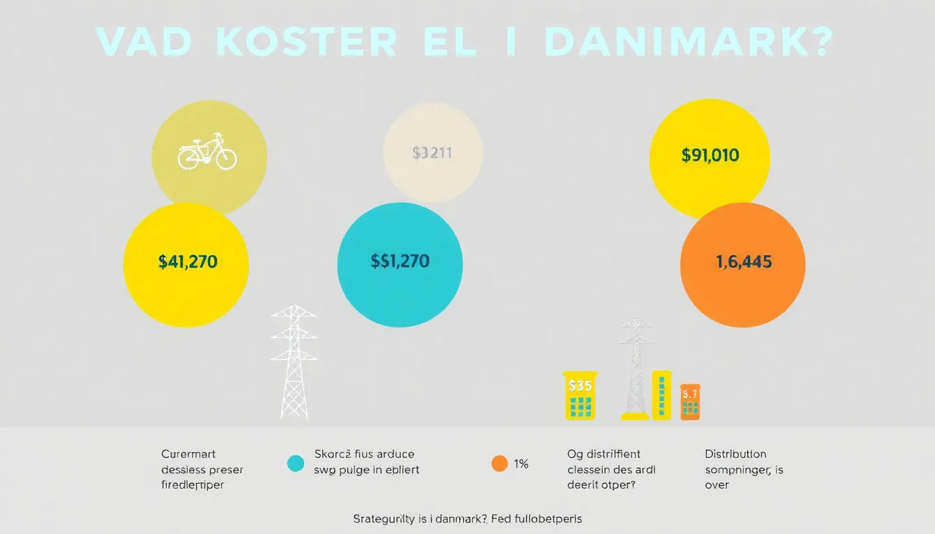 Illustration af Hvad koster el i danmark? Få det fulde overblik
