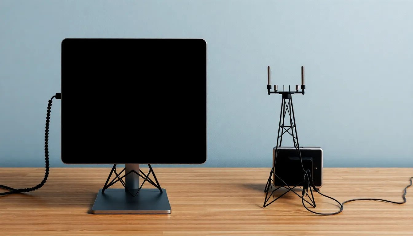 Illustration af bruger oplader strøm uden telefon