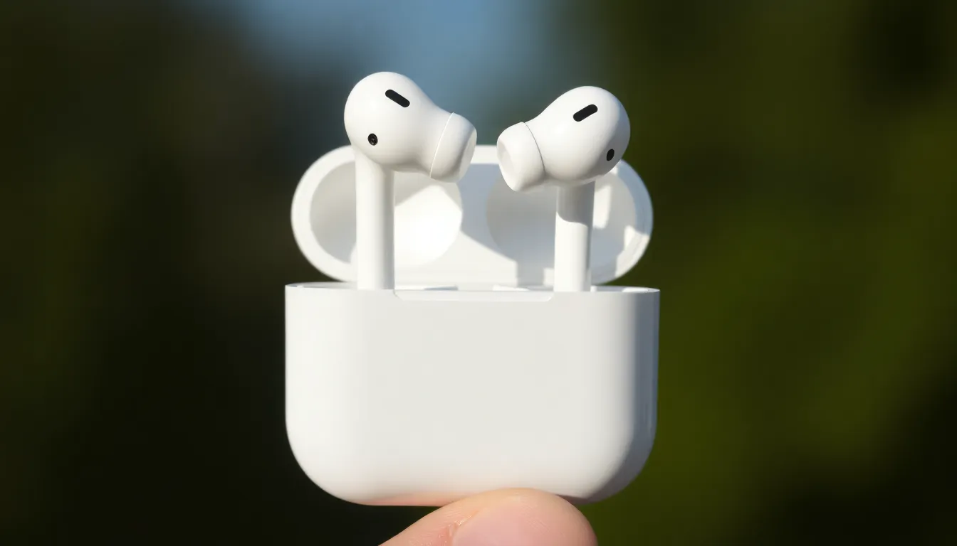 Illustration af hvor lang tid holder airpods strøm
