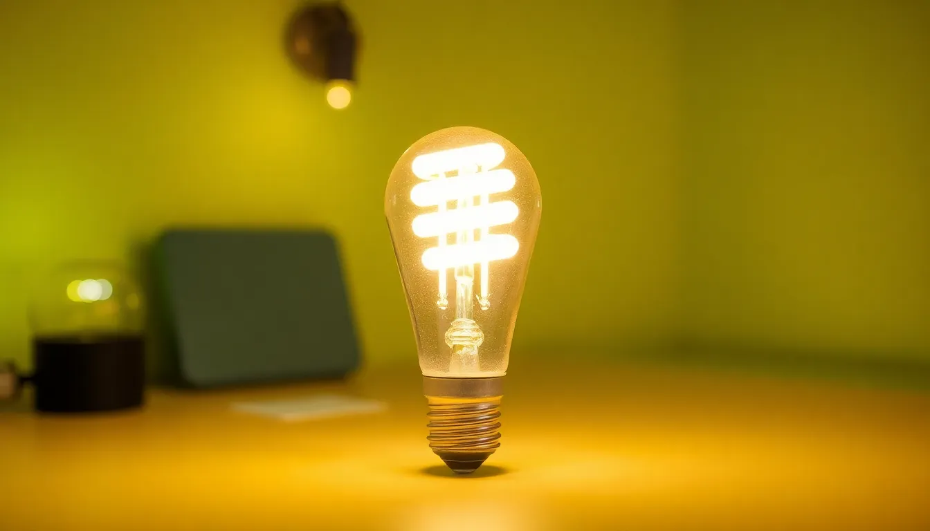 Illustration af hvor meget strøm bruger en led pære