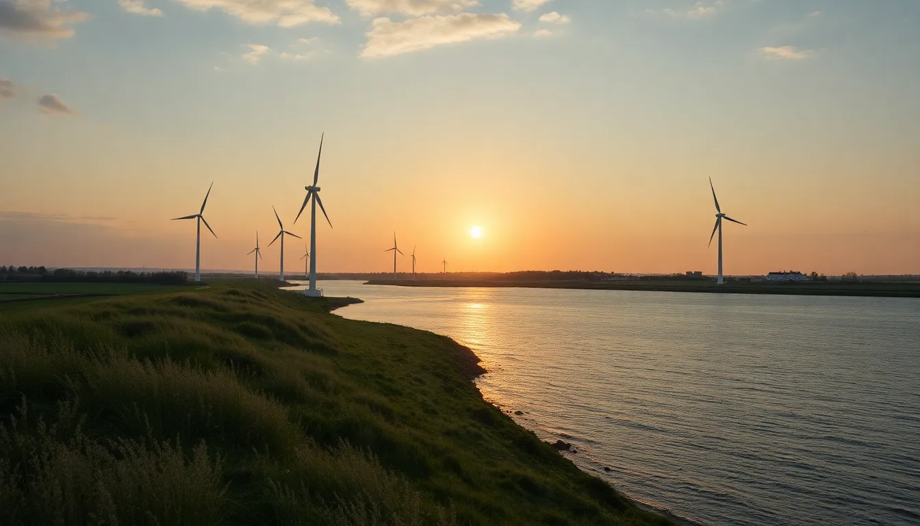 Illustration af hvor meget strøm producere en vindmølle