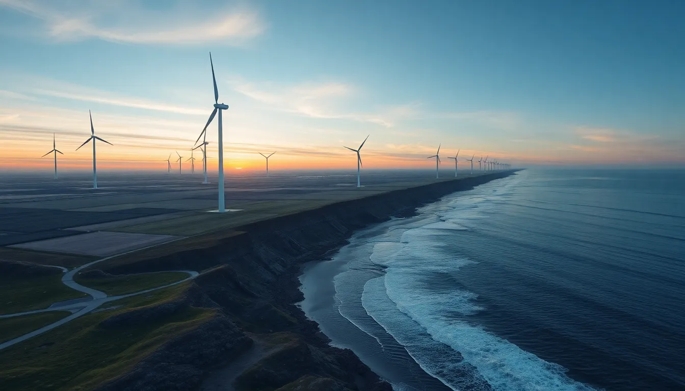 Illustration af hvor meget strøm producerer en vindmølle om året