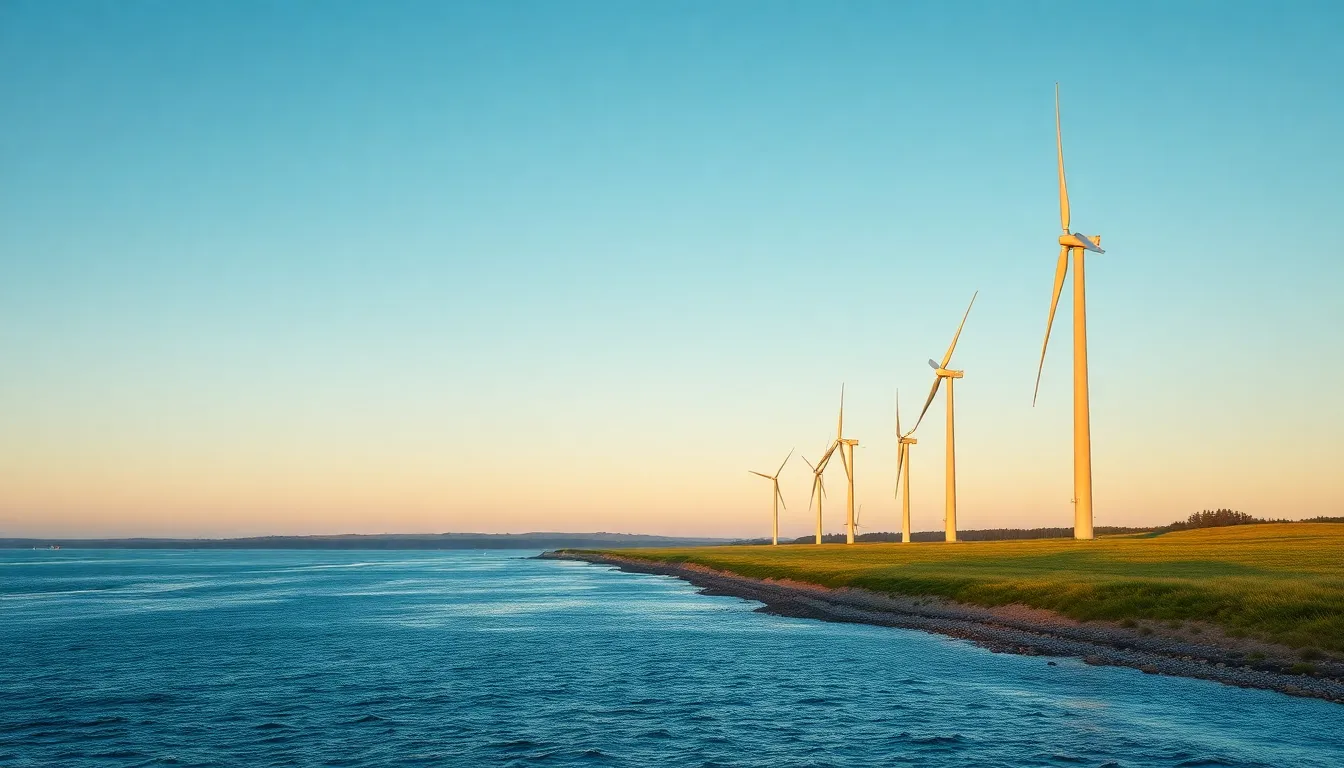 Illustration af hvor meget strøm producerer en vindmølle om dagen