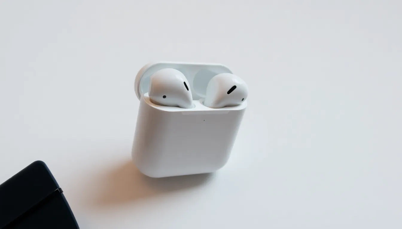 Illustration af se strøm på airpods