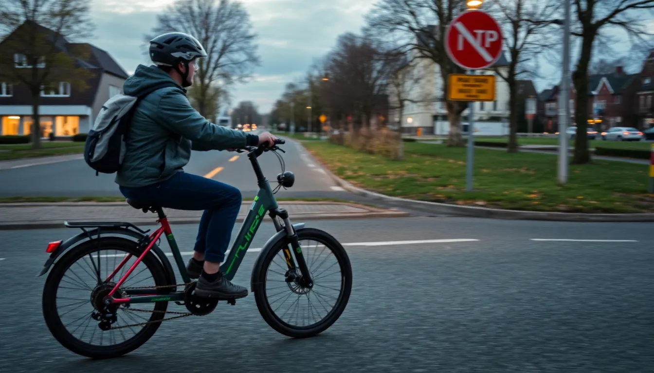 Illustration af skal man have hjelm på el cykel