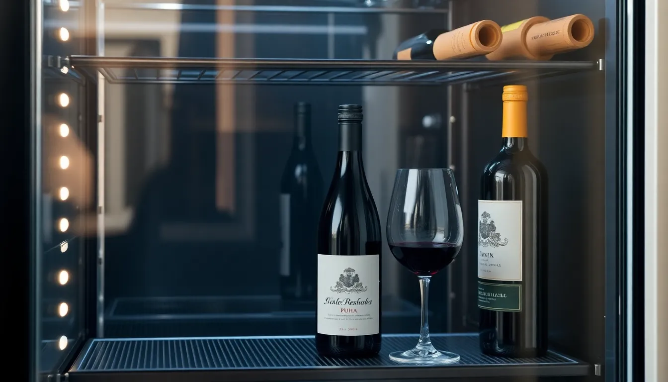 Illustration af hvor meget strøm bruger et vinkøleskab