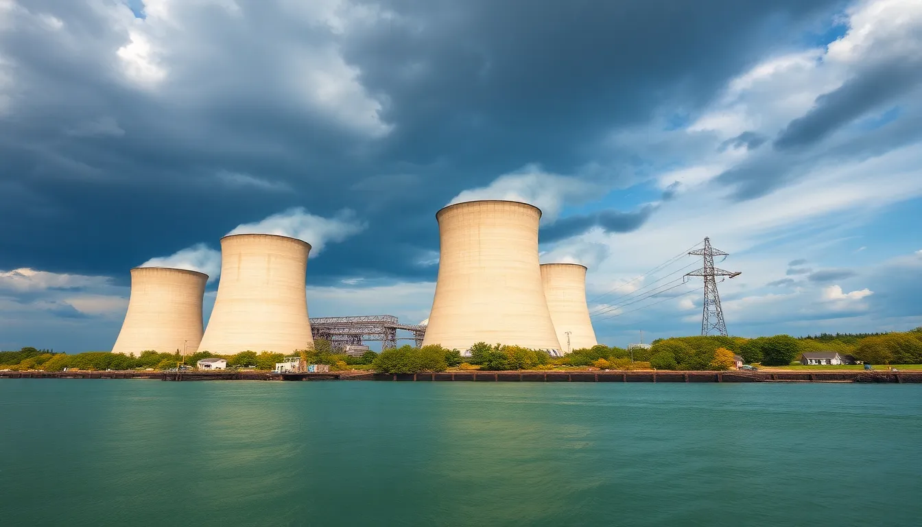 Illustration af hvor meget strøm laver et atomkraftværk