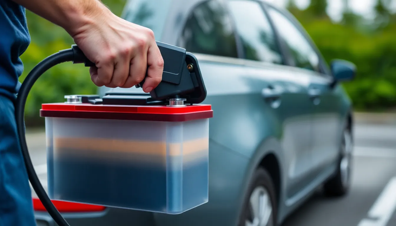 Illustration af hvor meget strøm skal der være på et bilbatteri