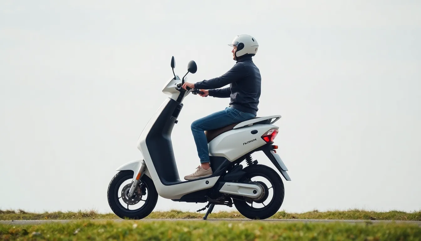 Illustration af hvor langt kan en el scooter køre på en opladning