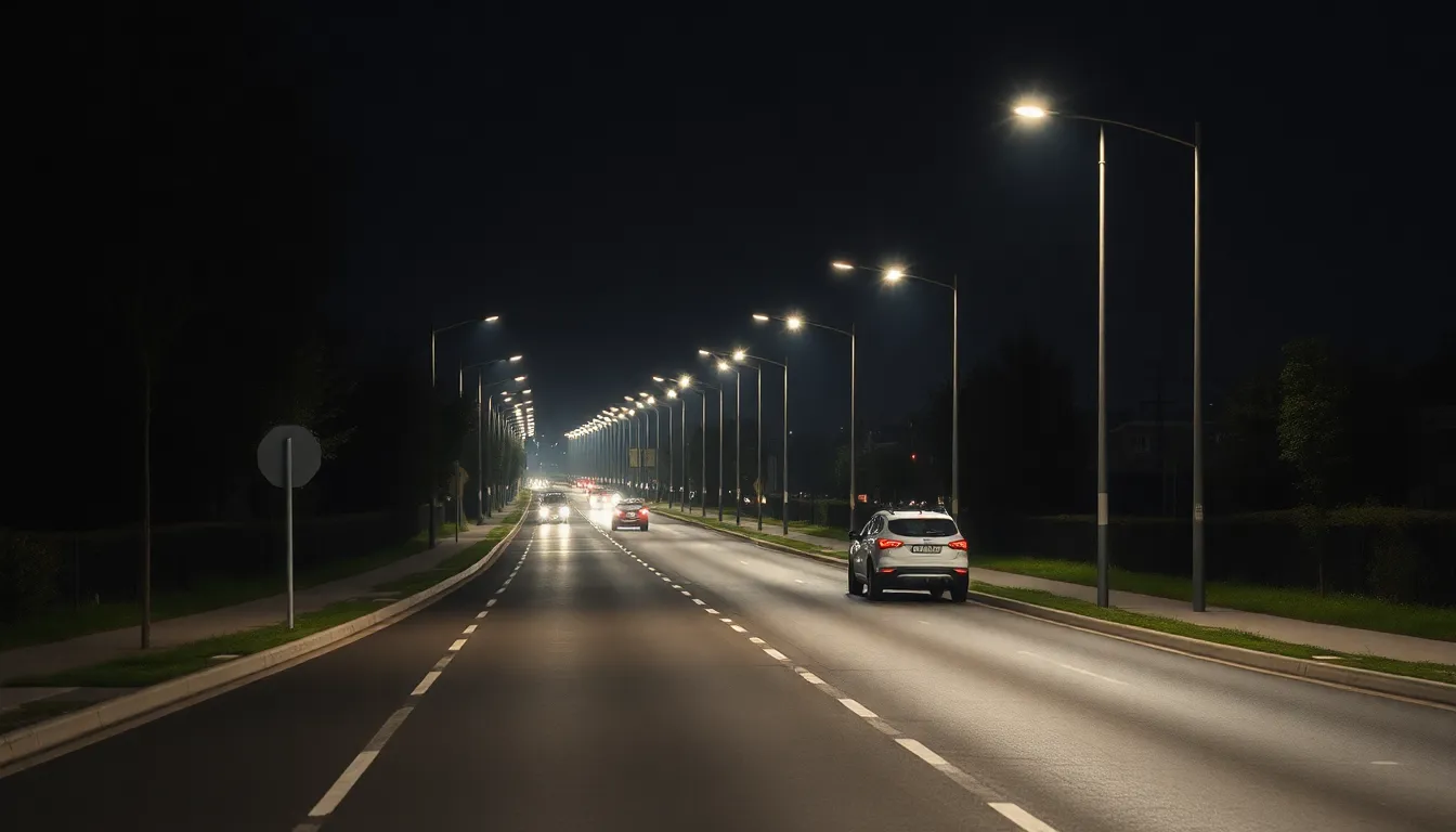 Illustration af hvor meget strøm bruger en gadelampe