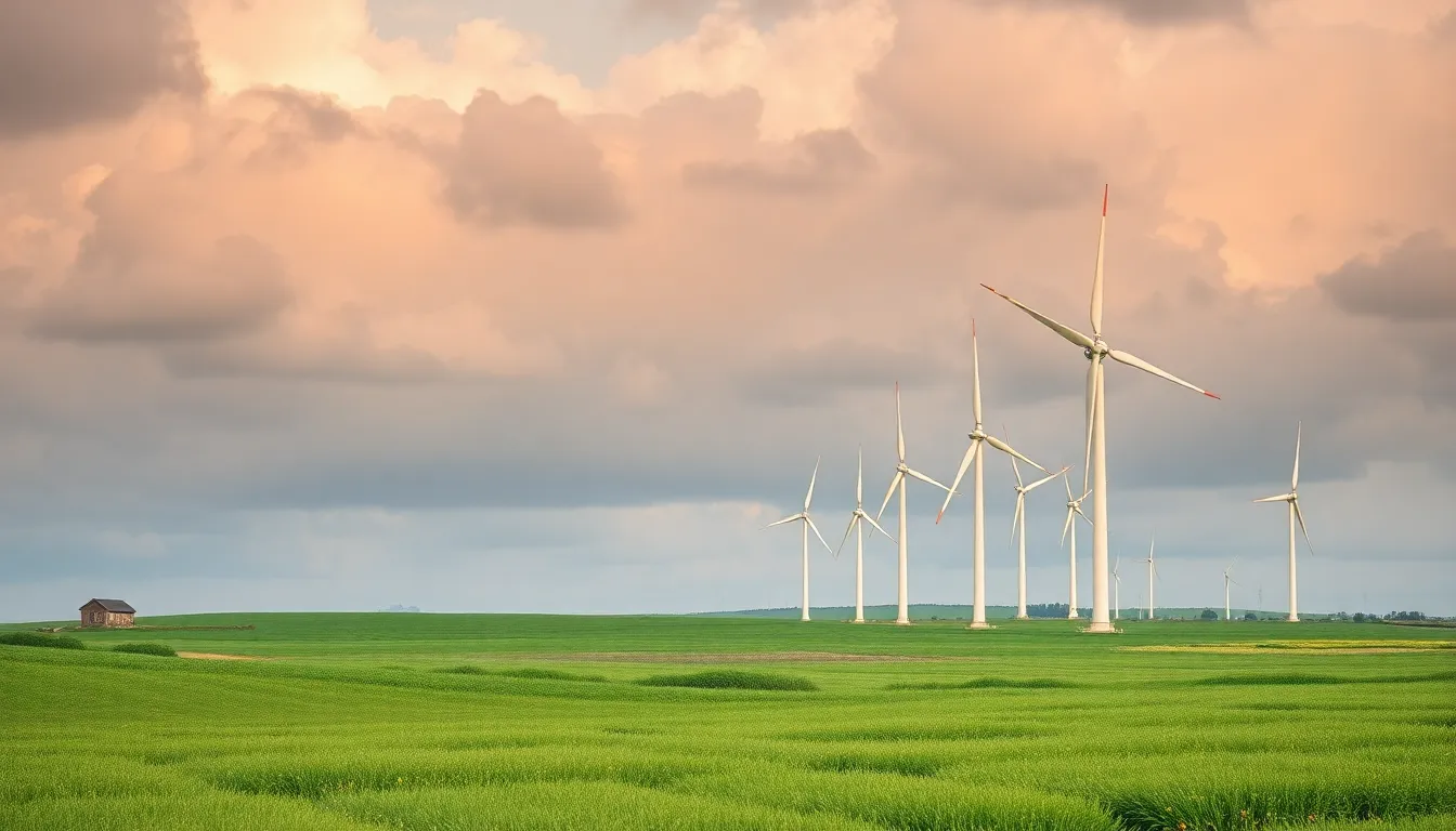 Illustration af hvor meget strøm kommer fra grøn energi