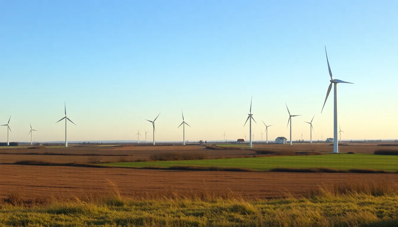 Illustration af hvor stor en del af danmarks el-energi kommer fra vindmøller