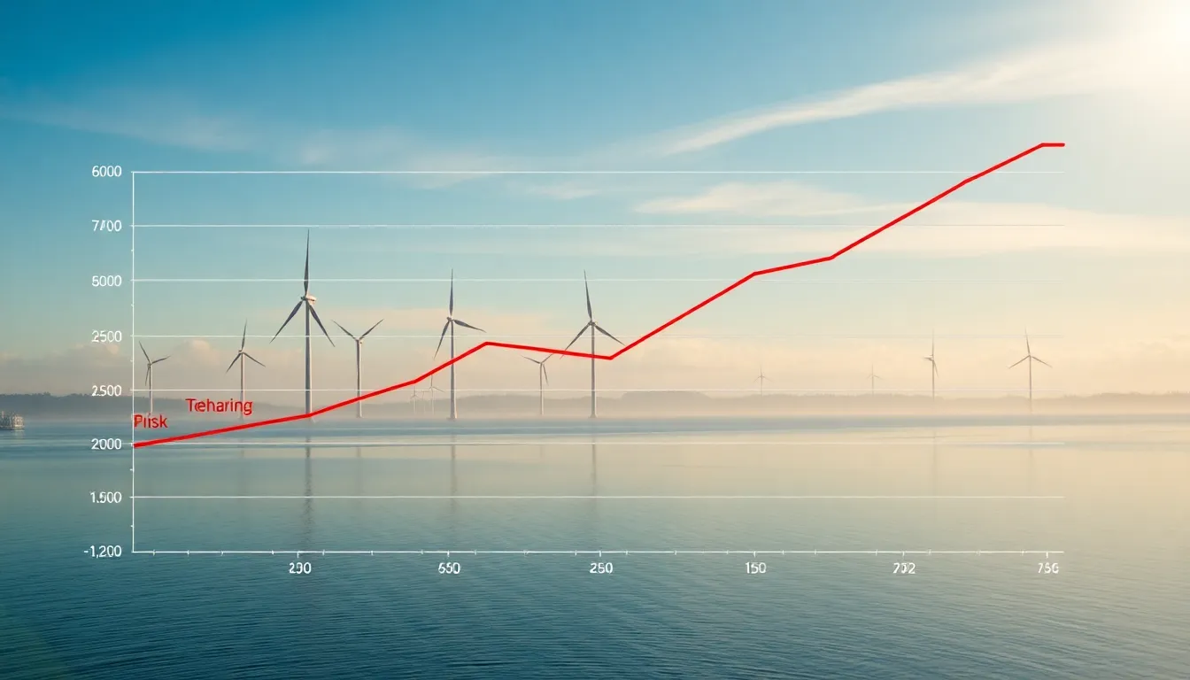 Illustration af vindstød hvornår er el billigst