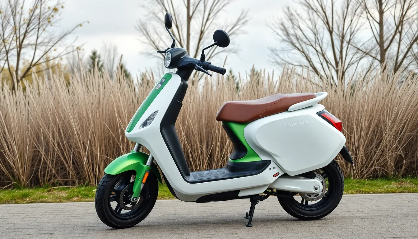 Illustration af hvor mange penge koster den grønne el scooter mere end den hvide elscooter