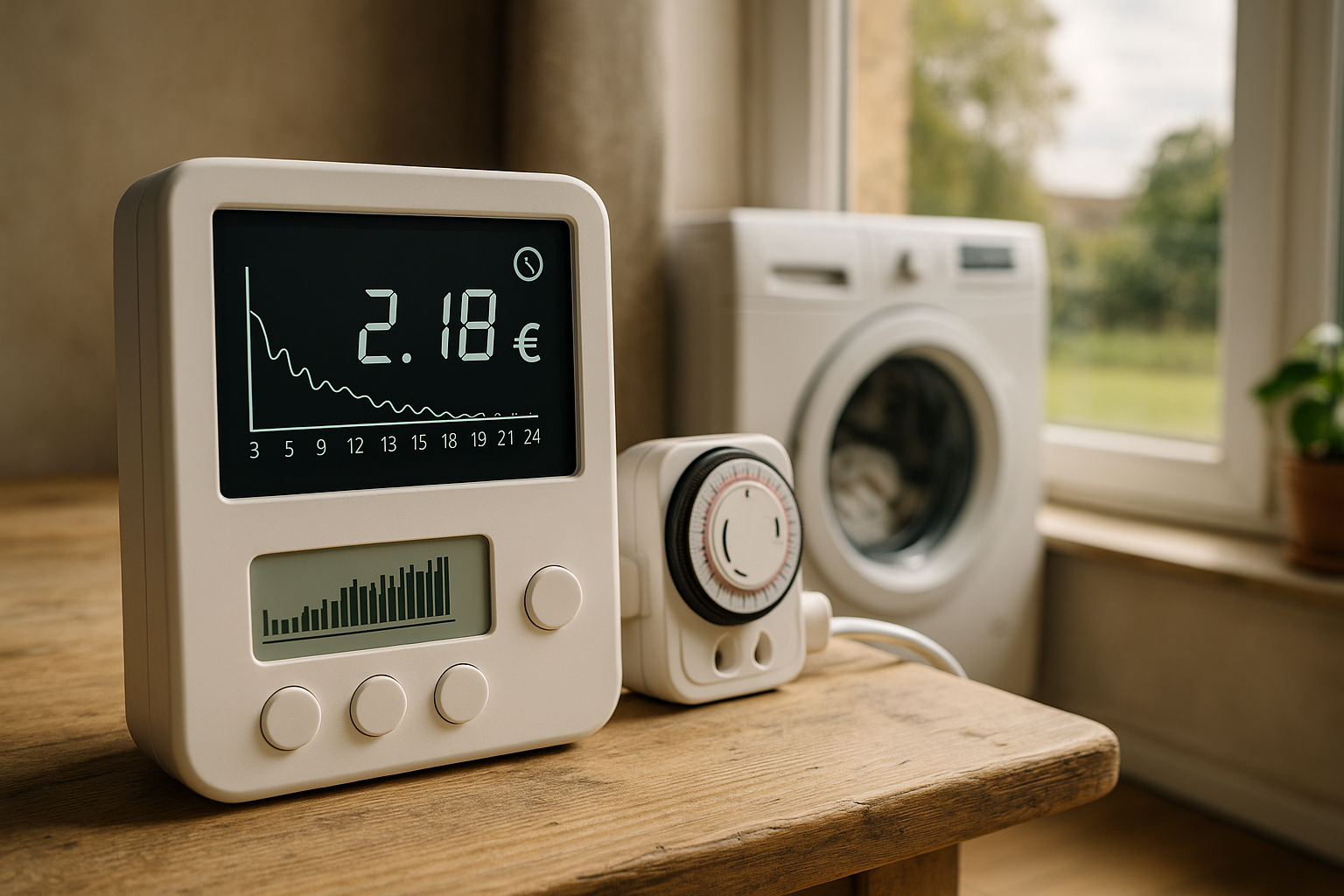 Illustration af hvad er basis el med variabel timepris