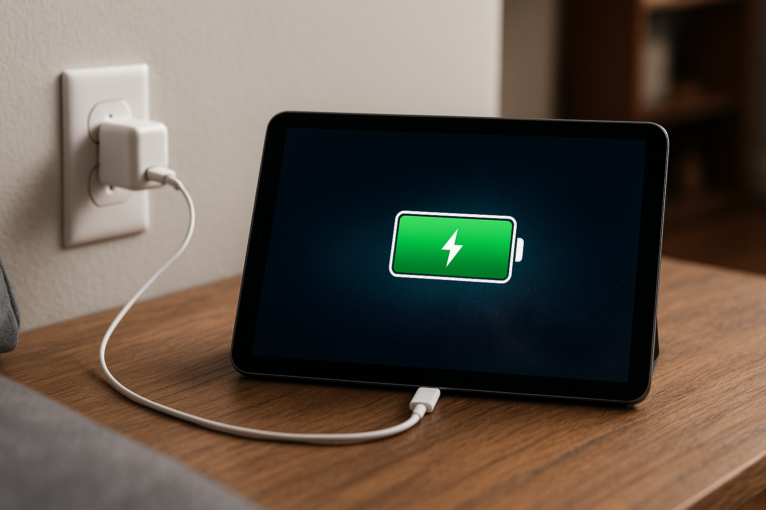 Illustration af hvor meget strøm bruger en tablet