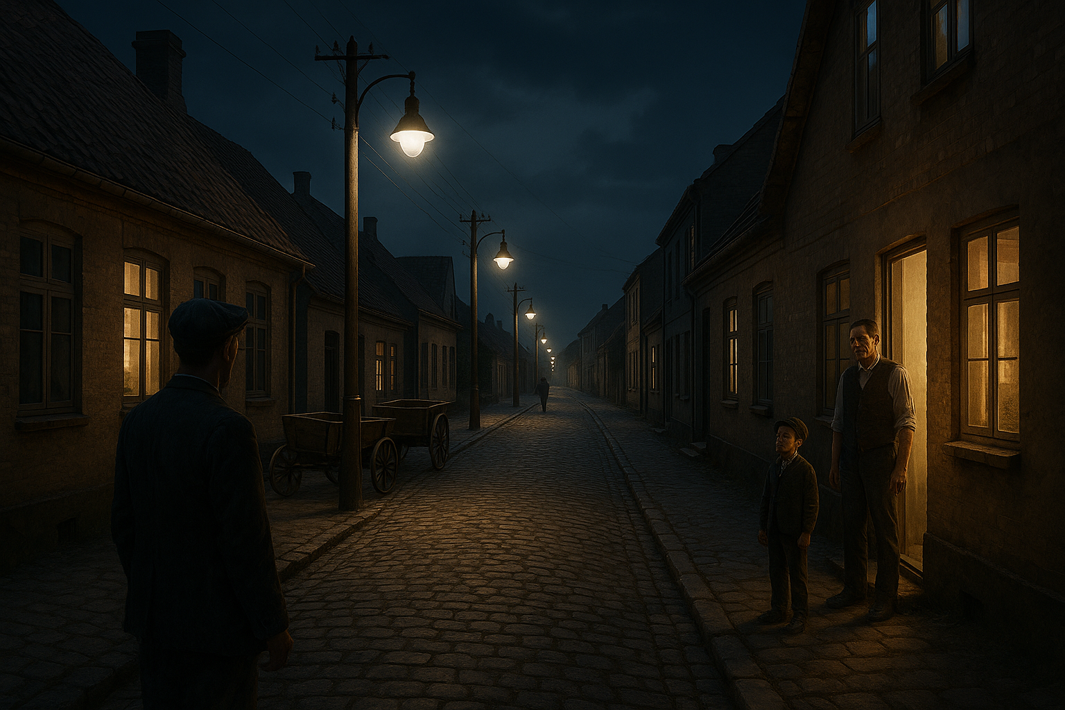 Illustration af hvornår fik man el-forsyning i danmark?