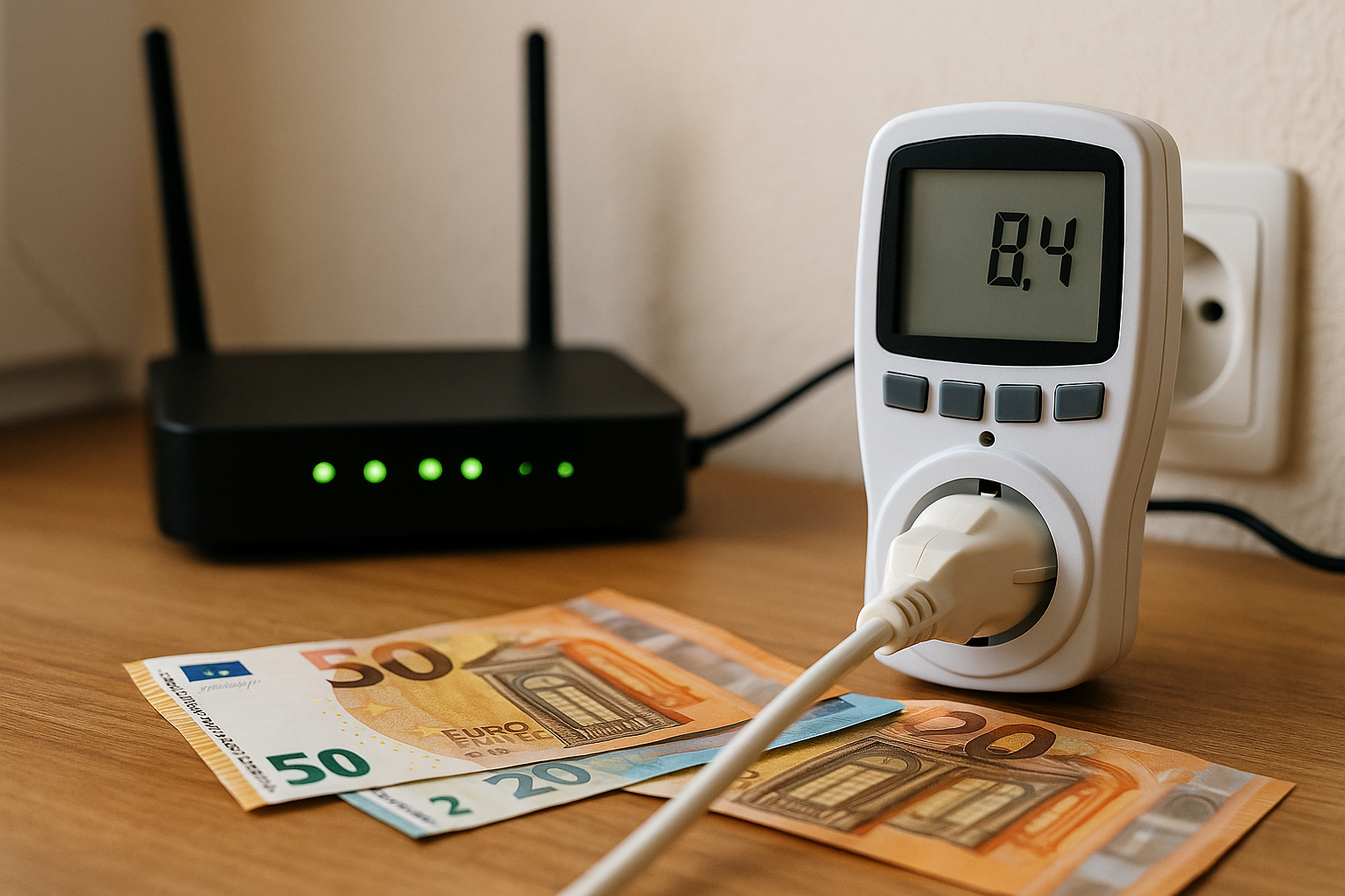 Illustration af hvad bruger en router i strøm