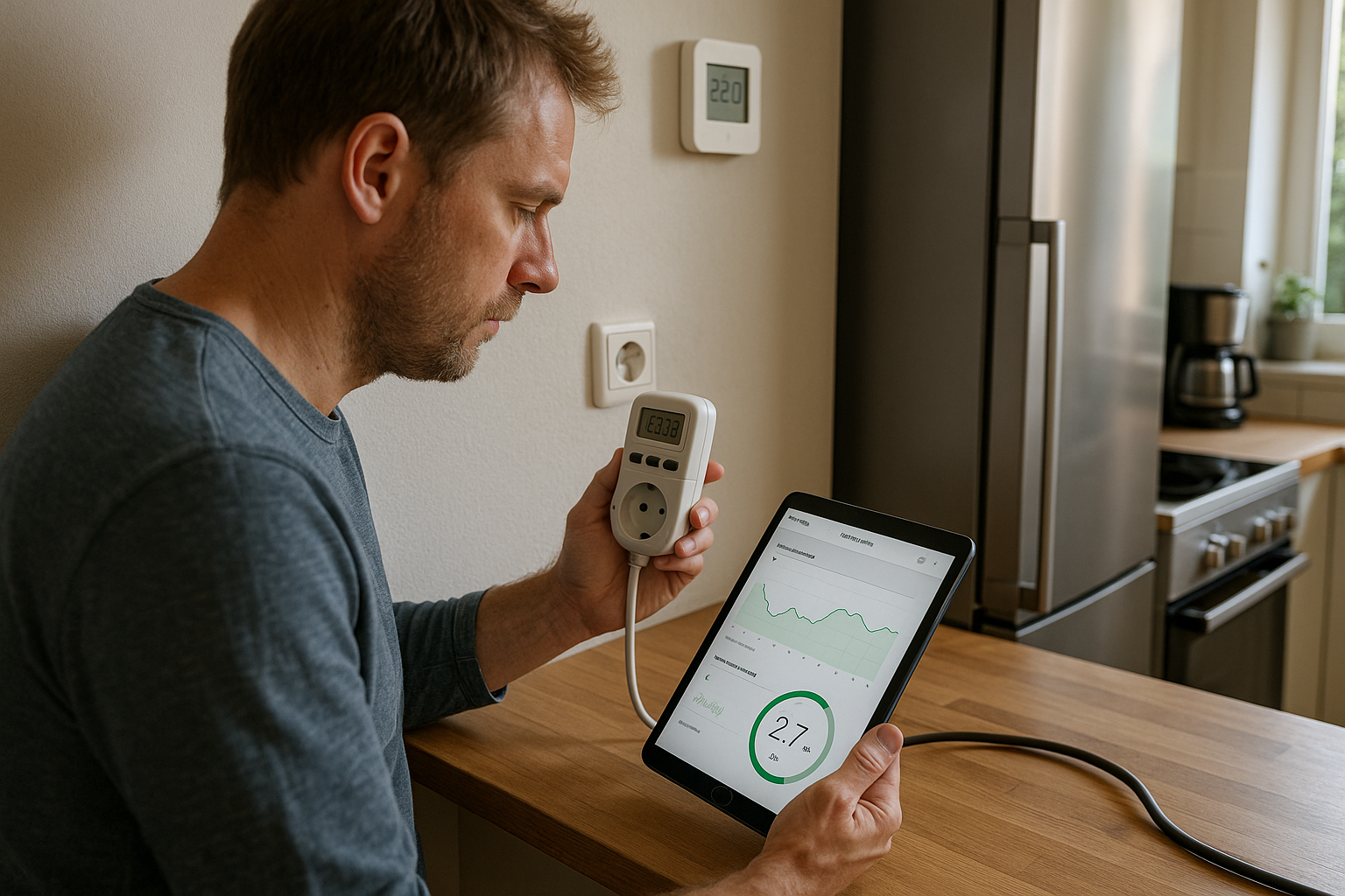 Illustration af hvad trækker mest strøm i hjemmet