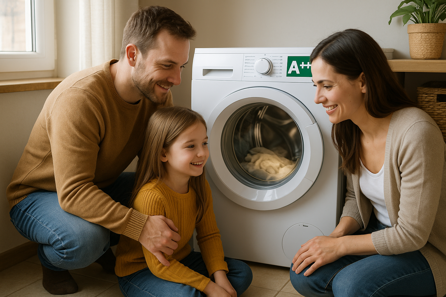 Illustration af hvilken tørretumbler bruger mindst strøm