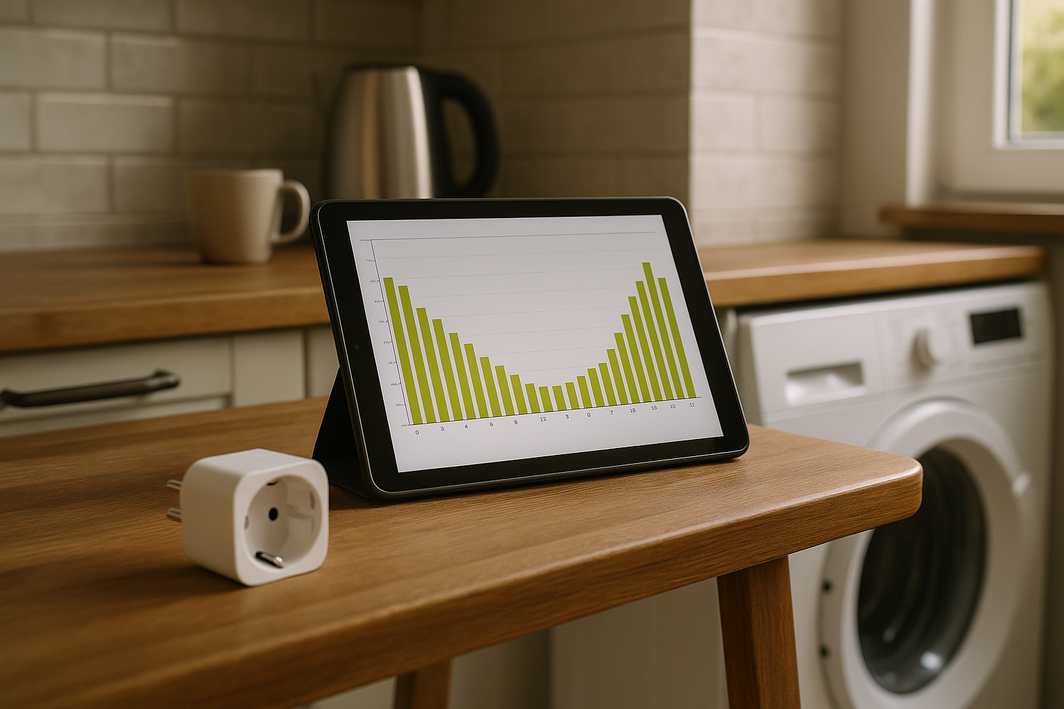 Illustration af hvilket tidspunkt på dagen er strøm billigst