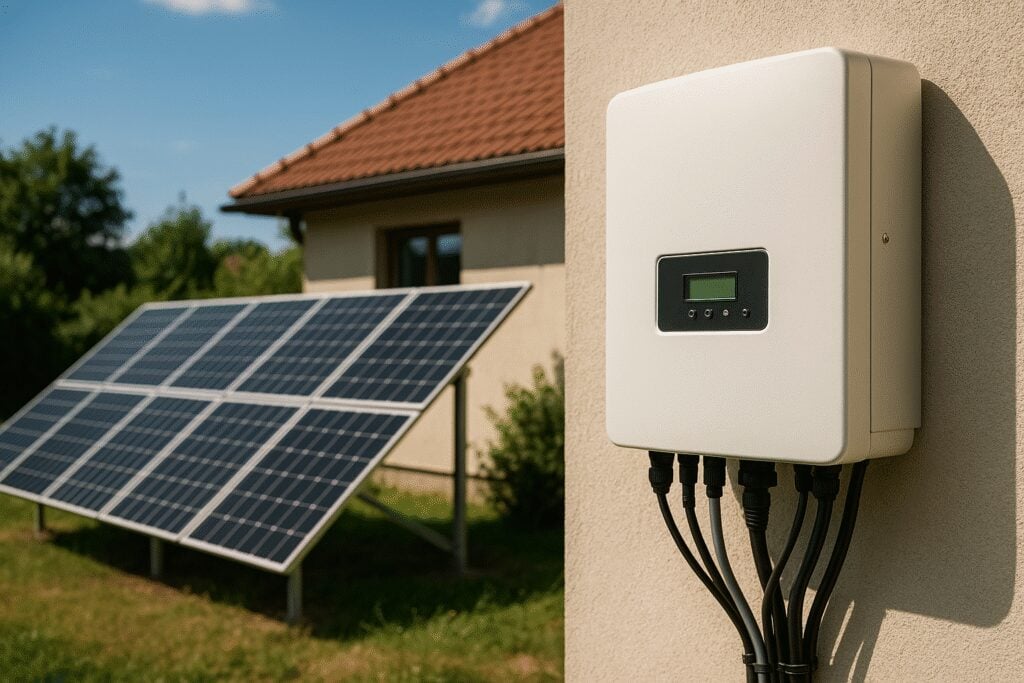 Illustration af hvor meget strøm bruger en inverter