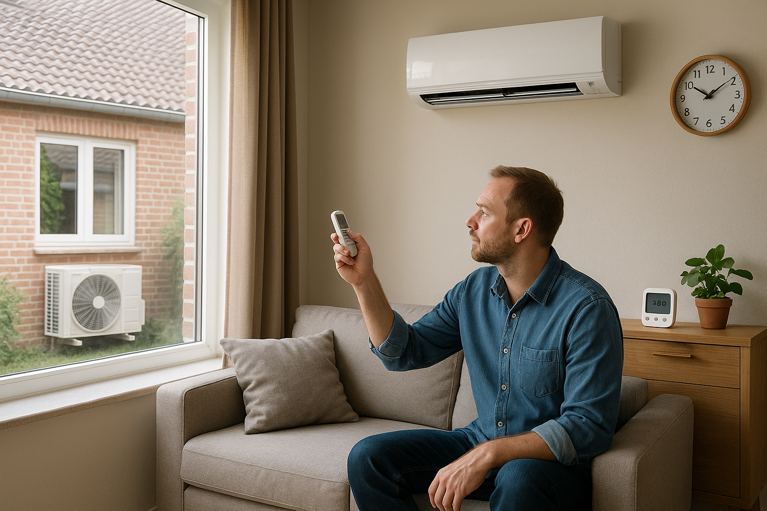 Illustration af hvor meget strøm bruger en luft til luft varmepumpe om året