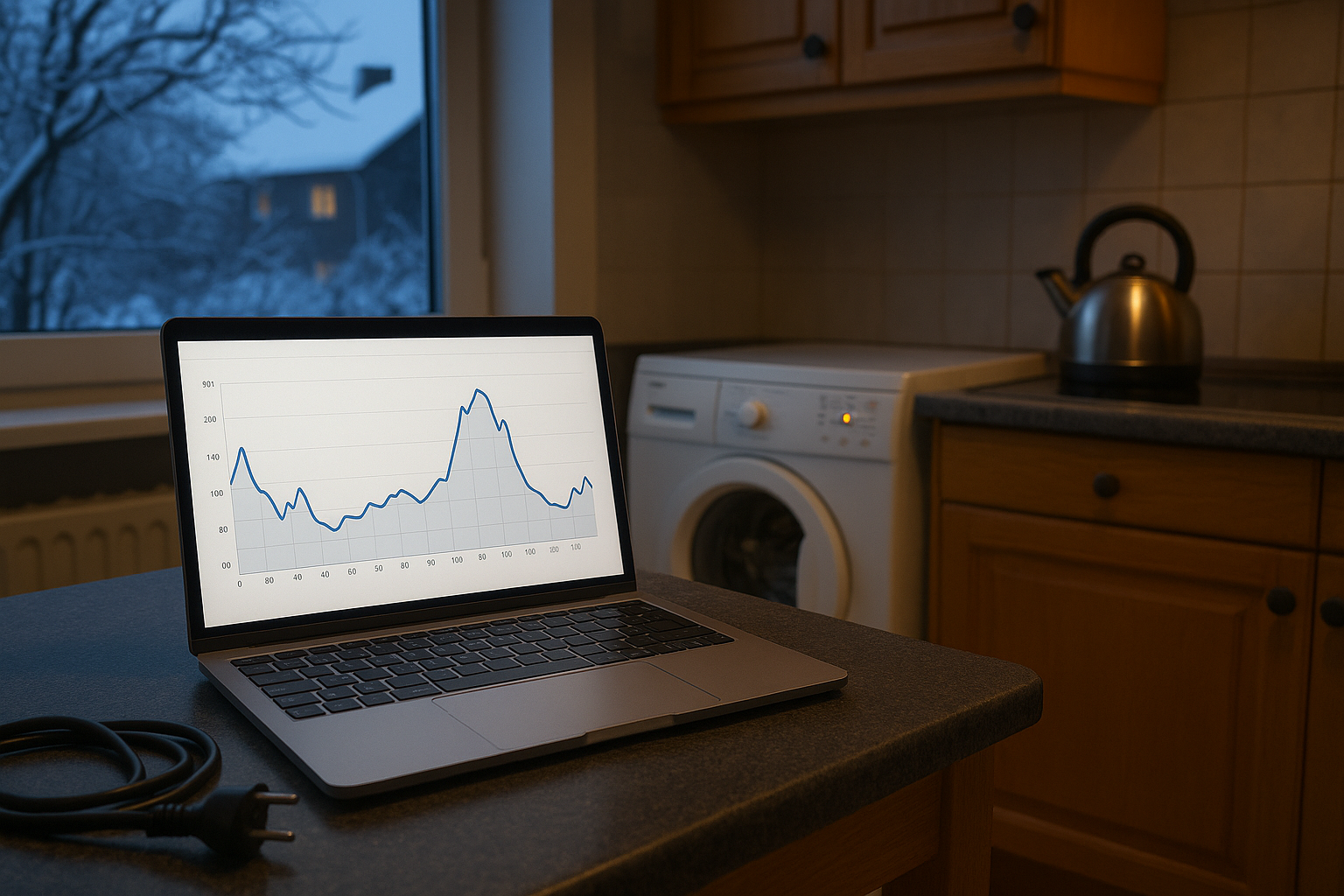 Illustration af hvornår er strøm billigst seas nve
