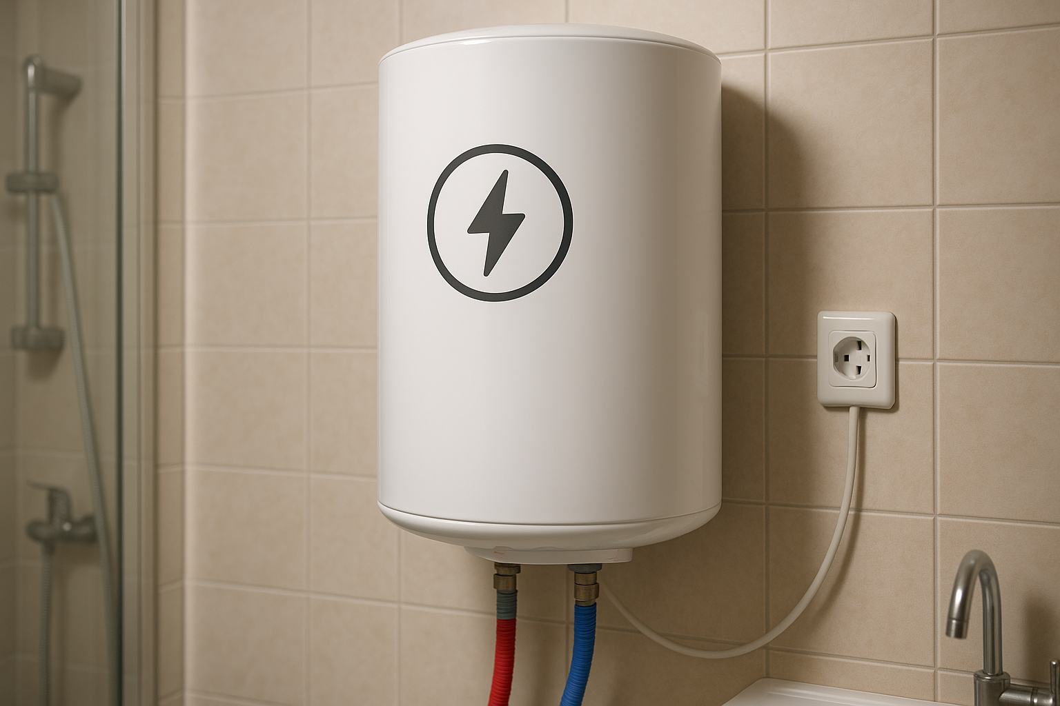 Illustration af hvad bruger en vandvarmer i strøm