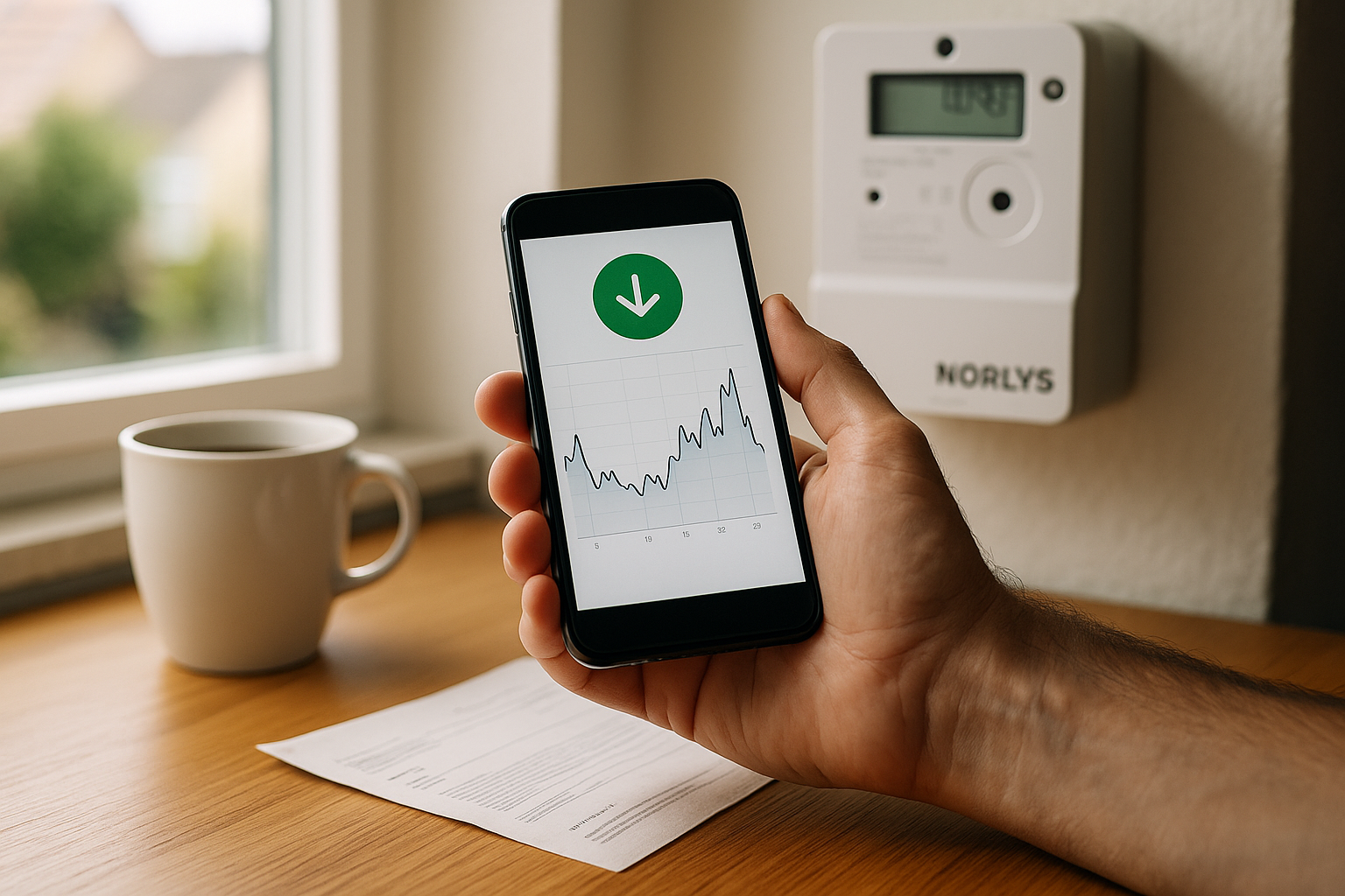 Illustration af hvad er el prisen hos norlys i dag?