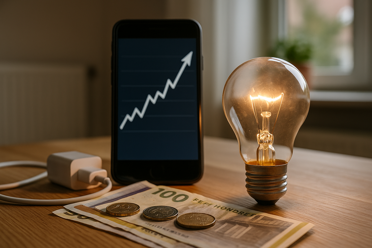 Illustration af hvad er prisen på strøm i dag?