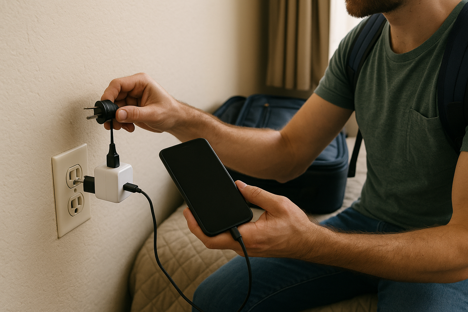 Illustration af hvilken strøm i usa