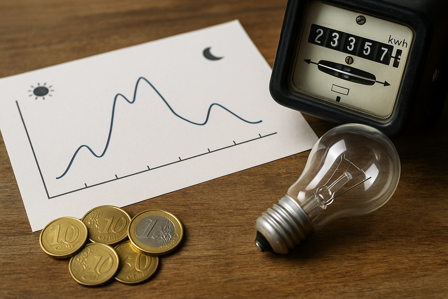 Illustration af hvor kan jeg se hvornår el er billigst?