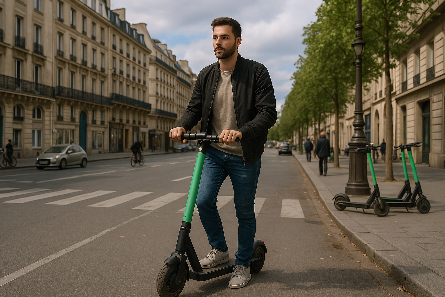 Illustration af hvor kan man leje el løbehjul