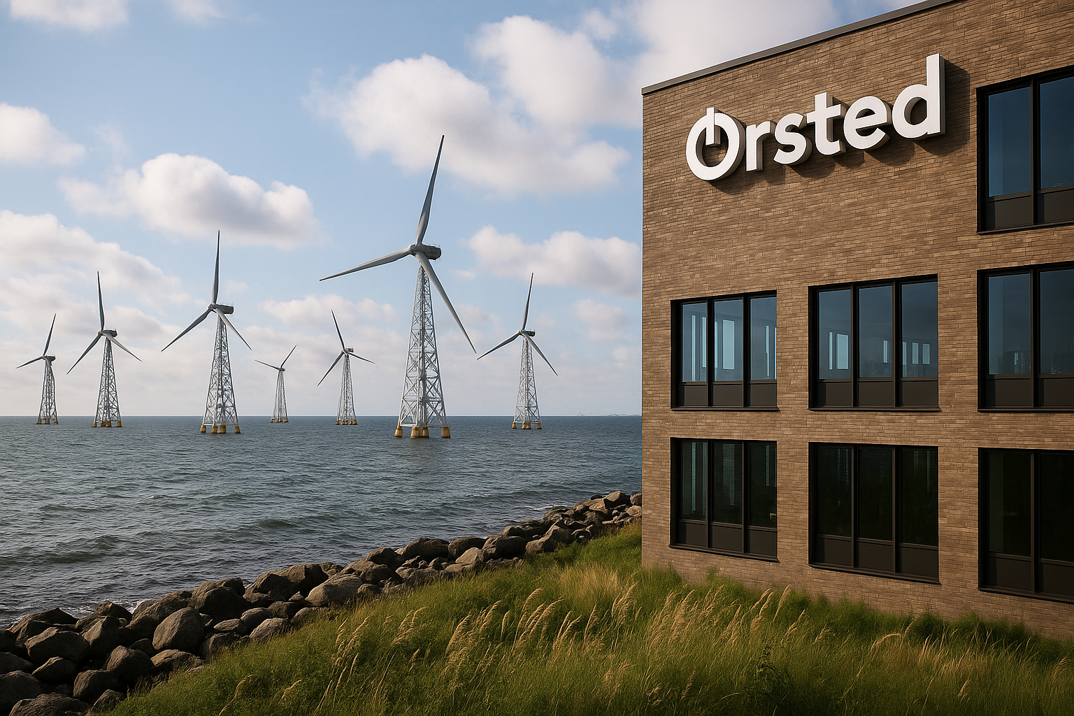 Illustration af hvor meget af danmarks grønne strøm produceres af dong energy?