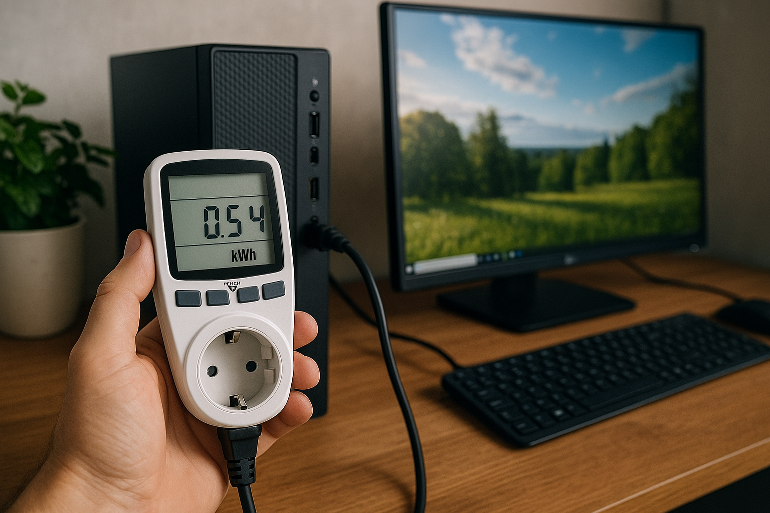 Illustration af hvor meget koster min pc i strøm