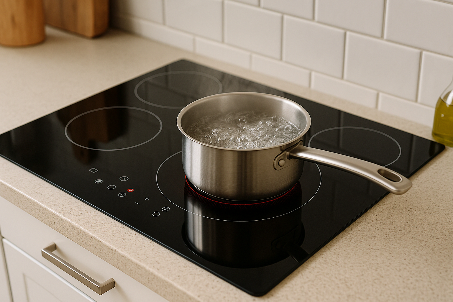 Illustration af hvor meget strøm bruger en induktionsplade