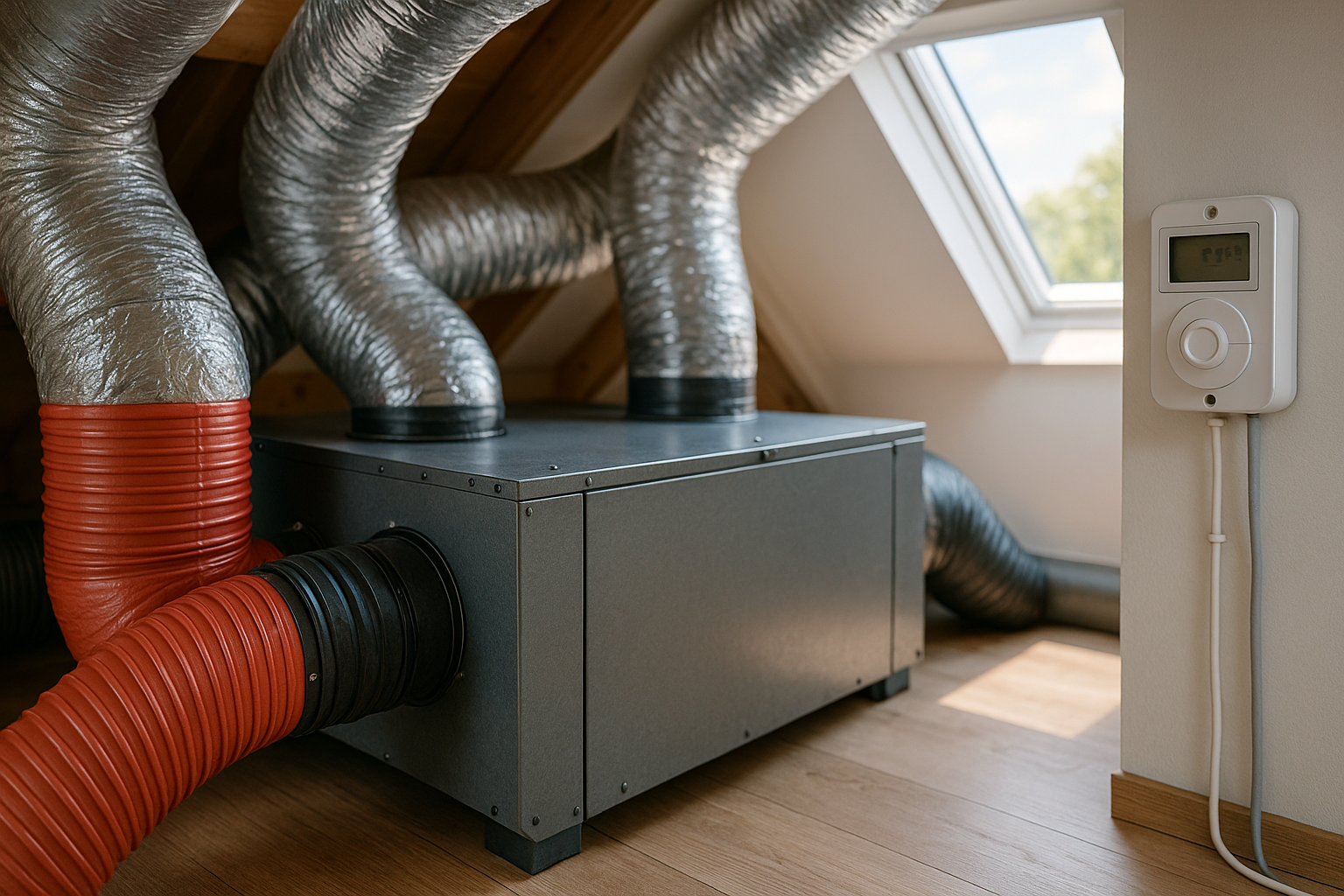 Illustration af hvor meget strøm bruger et ventilationsanlæg