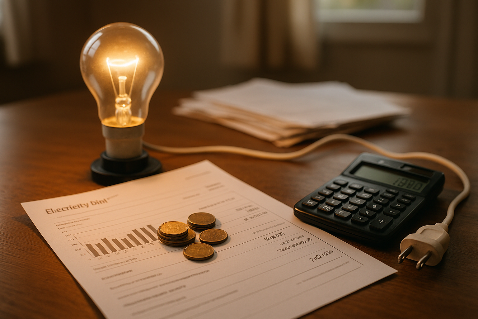 Illustration af hvor mye koster strøm i mnd