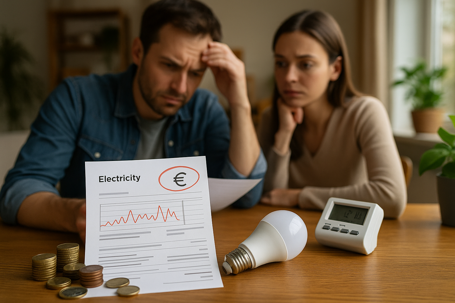 Illustration af hvordan kan man spare strøm