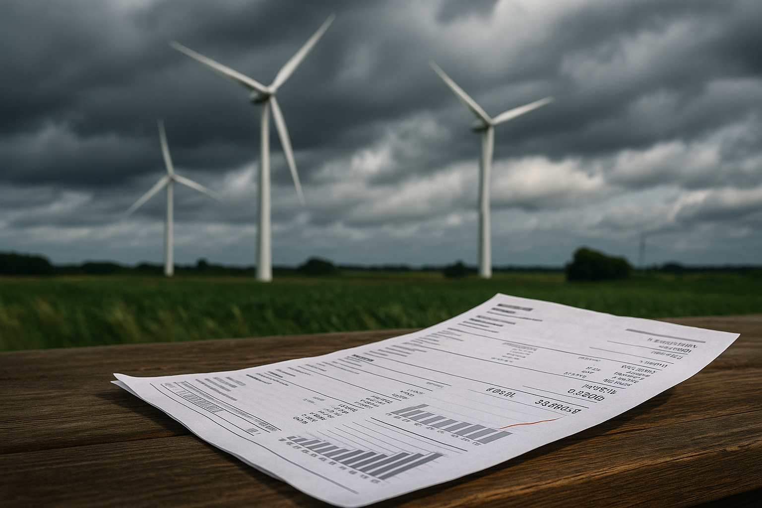 Illustration af hvorfor er el dyrt når det blæser