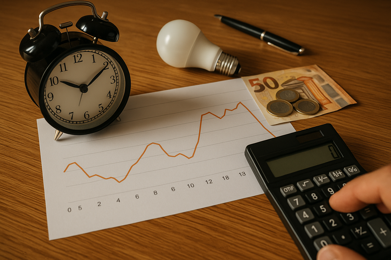 Illustration af hvornår er ok strøm billigst