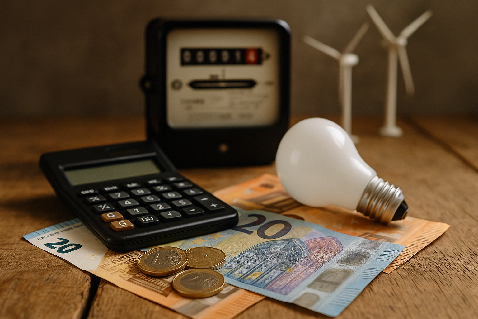 Illustration af hvad koster 1 kwh strøm i dag