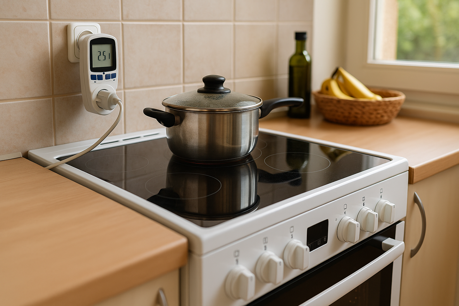 Illustration af hvor meget bruger et komfur i strøm