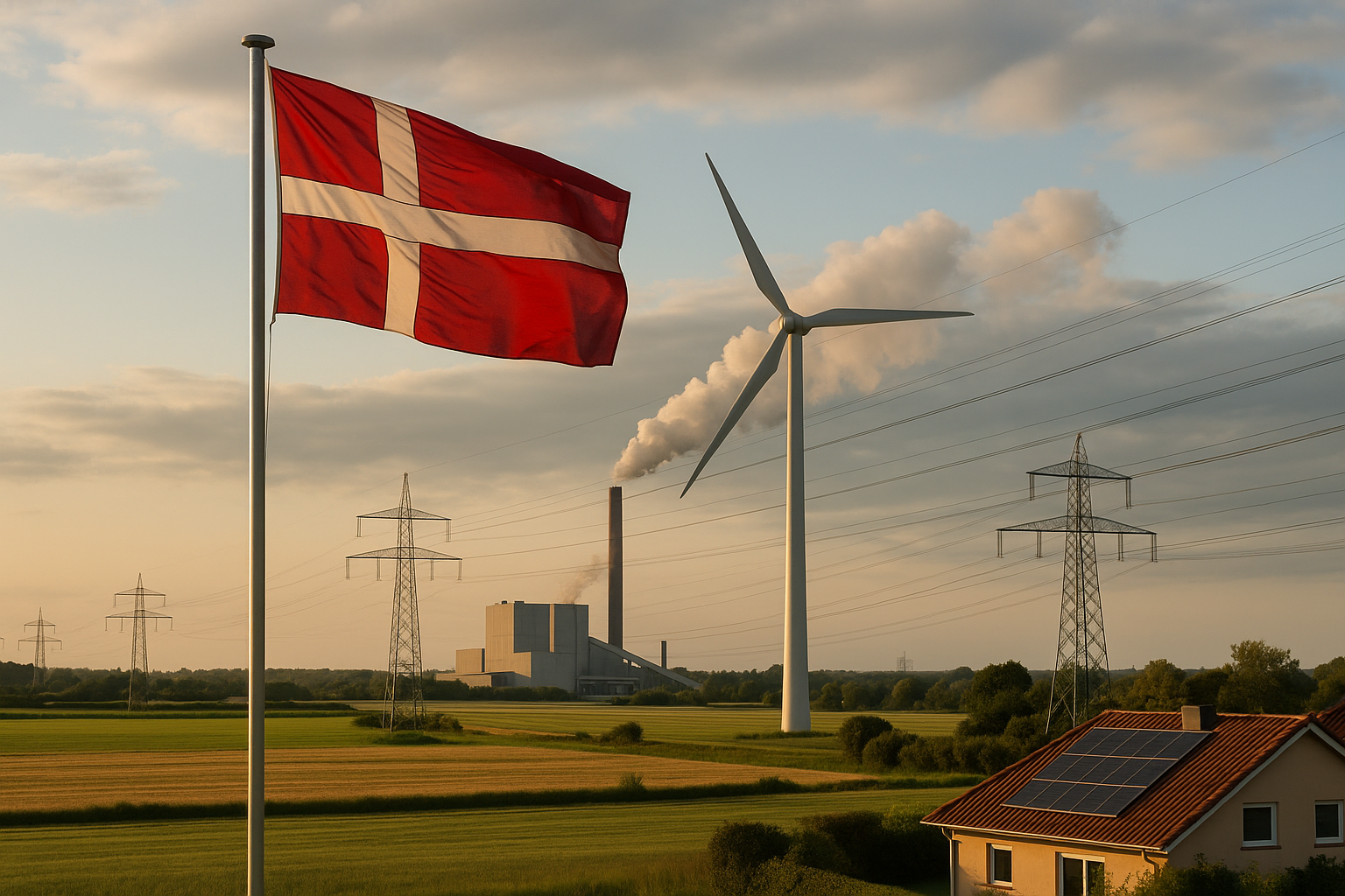 Illustration af hvor meget el bruger danmark