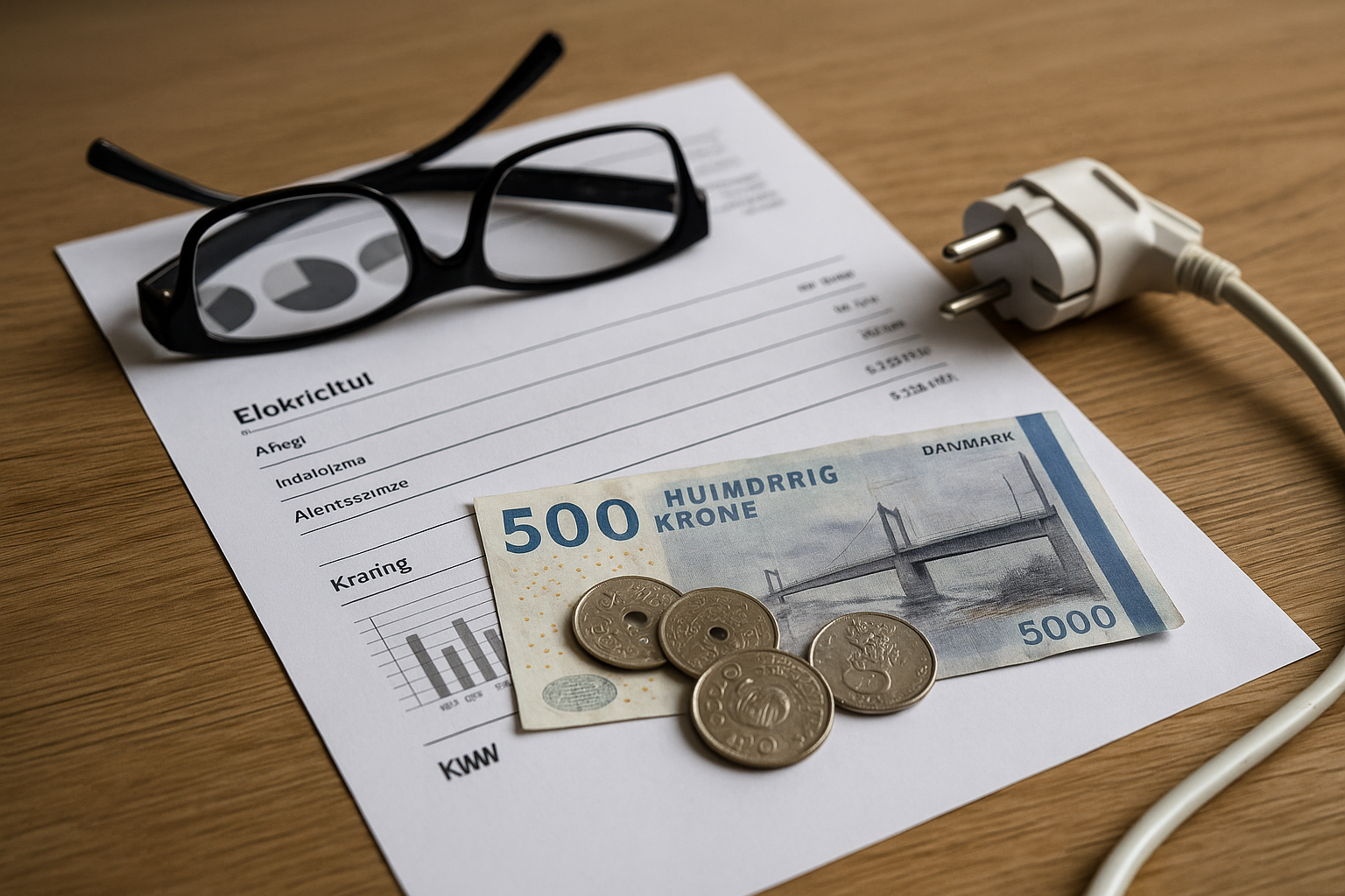 Illustration af hvor meget er afgift på el