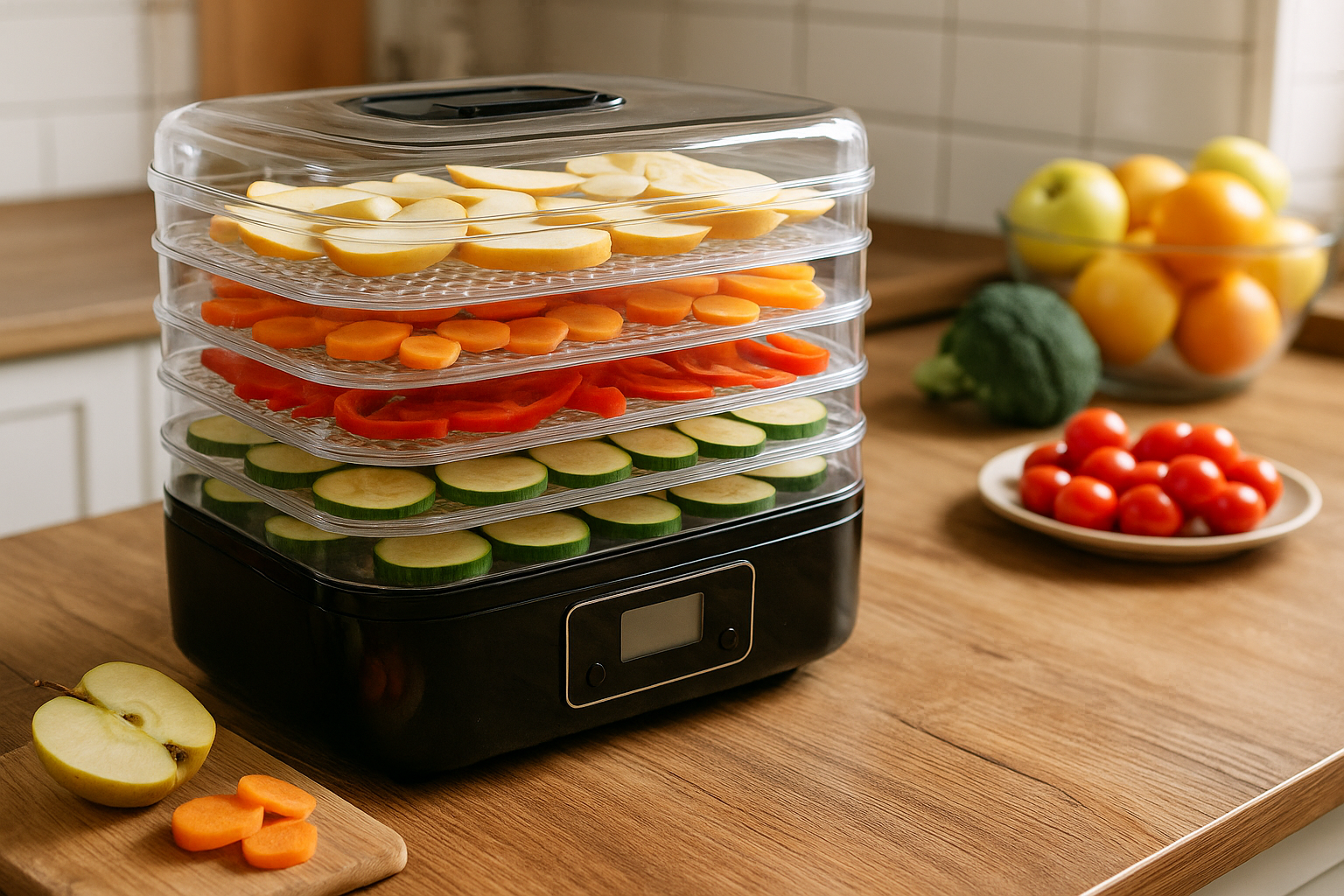 Illustration af hvor meget strøm bruger en dehydrator
