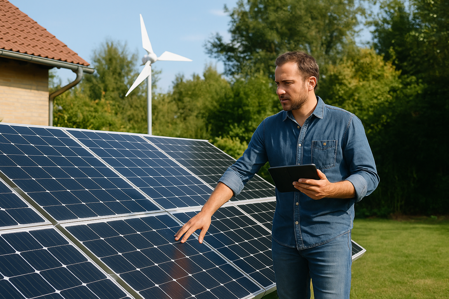Illustration af hvor meget strøm må man producere